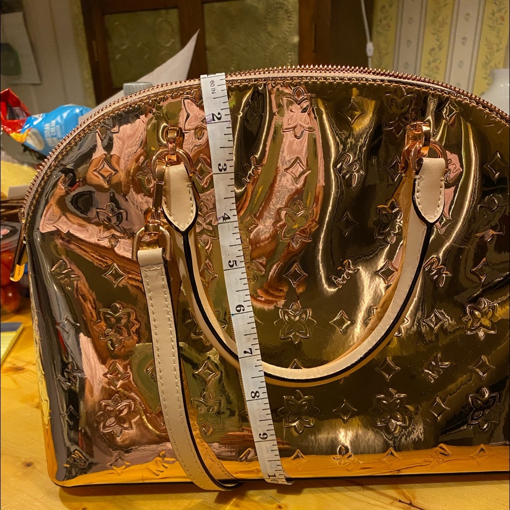 Michael Kors Rose gold satchel/crossbody strap